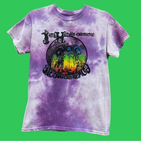 Other - Authentic Hendrix  The Jimi Hendrix Experience Purple Tie-Dye T-Shirt size L